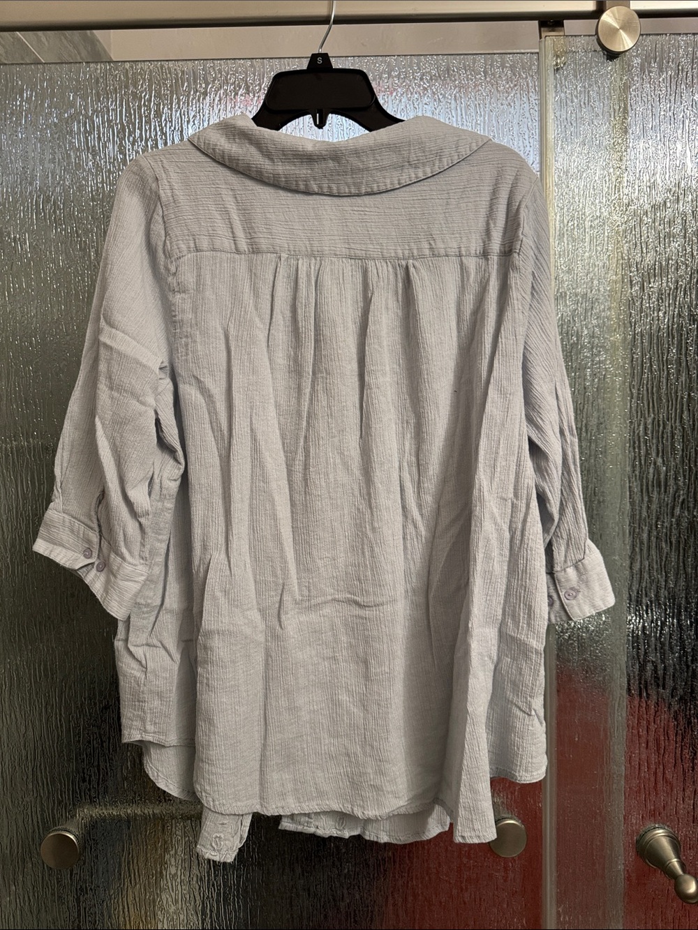 Embroidered Button-Down Tunic - Picture 2 of 9